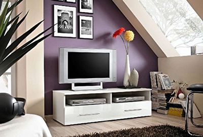 Theta design by homemania houder voor TV, MOBILE TV Nice, corpo: wit, laden: wit
