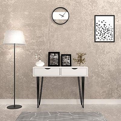 The Furniture Project Modern konsol Enora-120 x 67 cm-vit