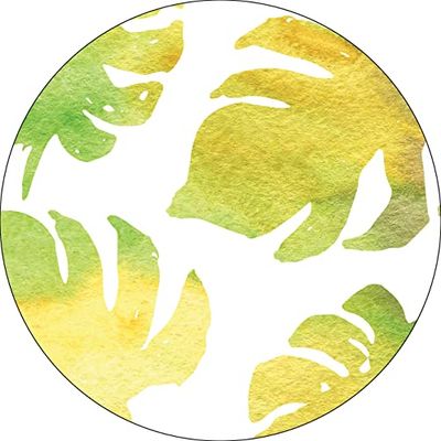 Bonateks, Round Digital Printed Mouse Pad, Non-Slip Base, for Office and Home, Diameter:22cm