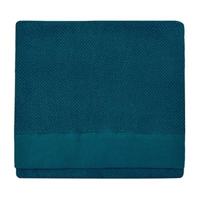 furn. Textured Bath Towel, Cotton, Blue