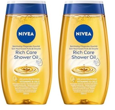 NIVEA Olio Doccia Olio Naturale 200 ml (Confezione da 2)