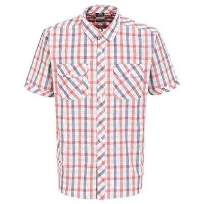 Trespass – Maglietta Hopedale, Uomo, Hopedale, Red Check, 2X-Small
