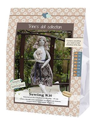 go handmade Sewing Kit, Synthetic Material, Beige/White, 16 x 7 x 22 cm