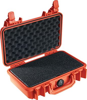 PELI Protector 1170 Protective Case, IP67 Watertight, 7L Capacity, Made in US, With Customisable Foam Insert, Orange