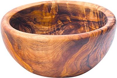 Utopia Olive Wood Presentation, JMP001-000000-B01006, Round Bowl 4.75" (12cm) 11oz (31cl) (Box of 6)