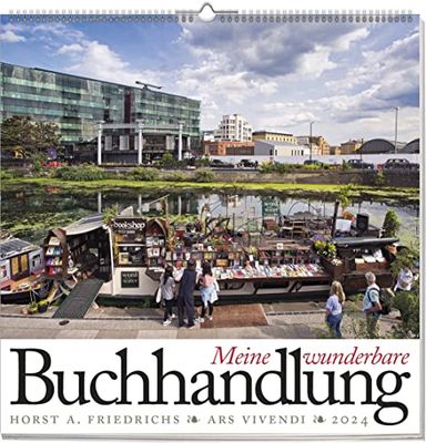 Meine Wonderful Bookshop 2024 Literary Calendar Wall Calendar