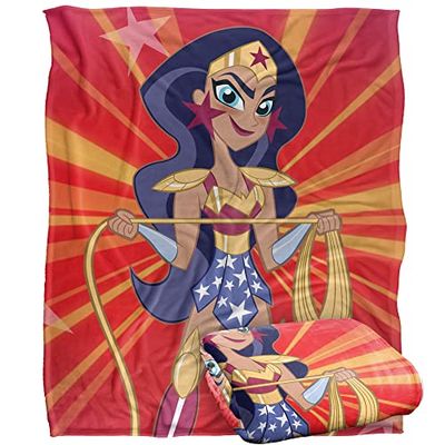 SUPERHERO GIRLS DC Silky Touch Super Soft Throw Blanket 152 x 127 cm