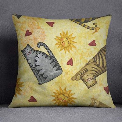Bonamaison Funda de cojín, Cotton, Multicolor, 45X45
