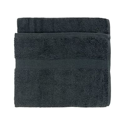 The Linen Yard The Yard Linge Loft Serviette de Bain, Coton, Ardoise, 70 x 130 cm