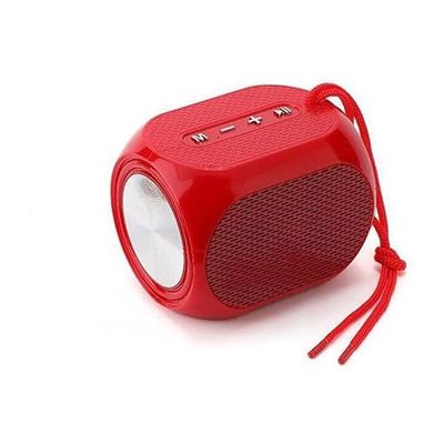 PRENDELUZ Altoparlante wireless rosso Bluetooth per esterni, suono stereo potente