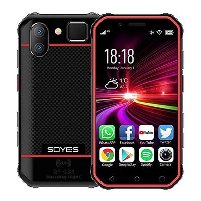 Lin-L SOYES S10 3 GB + 32 GB, de Doble cámara Trasera, y Face ID identificación de Huellas Dactilares, de 3,0 Pulgadas Android 6.0 MTK6737M Quad Core a 1,3 GHz hasta, Dual SIM, Bluetooth, Wi-Fi, GPS,