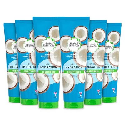 Herbal Essences HELLO HYDRATION Conditioner, Moisturizes Dry Damaged Hair, Pack of 6 x 275ml