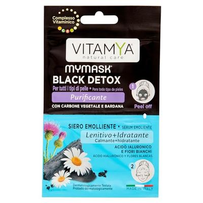 My Mask, Maschera Viso Detox Illuminante, Trattamento in 2 Step, Adatta a Tutti i Tipi di Pelle, Confezione da 6 ml