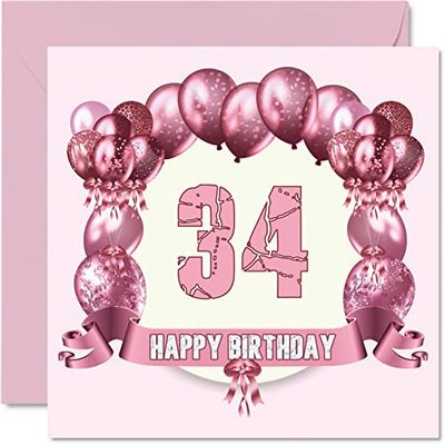 Cartes d'anniversaire amusantes pour femme – Ballons d'anniversaire – Carte d'anniversaire pour papa, maman, fils, fille, frère, sœur, oncle, tante, cousin, 145 mm x 145 mm, carte d'anniversaire