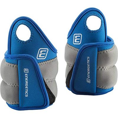 ENERGETICS el Dedo Pulgar. Peso Manguito, Color Azul y Gris, tamaño 1 kg, 0.5, 11.5 x 11.5 x 11.5centimeters