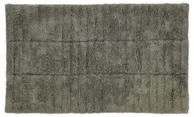 ZONE DENMARK Tiles Tapis de Bain en Coton Vert Olive 80 x 50 cm
