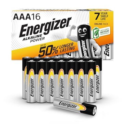 Energizer Pilas AAA Alcalinas, Alkaline Power, Paquete de 16 Unidades