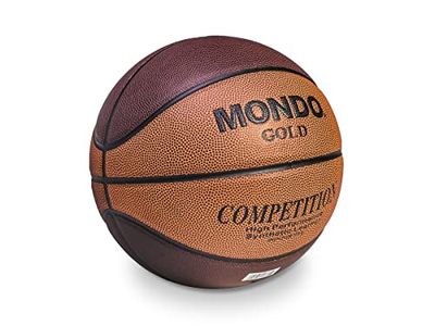 Mondo Sport basketbal goud maat 7 basketbal 650 g bruin 13614