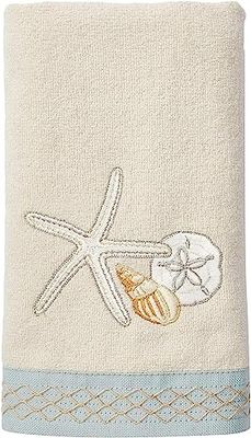 Avanti Linens - Asciugamano in cotone morbido e assorbente, accessori da bagno ispirati alla spiaggia (collezione Seaglass)