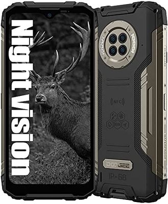DOOGEE S96 Pro, Helio G90 8GB + 128GB, Smartphone Robusto de visión Nocturna con Infrarrojos 4G, cámara de 48MP (Infrarrojos de 20MP) + 16MP, Android 10 de 6.22 Pulgadas, batería de 6350mAh NFC Negra