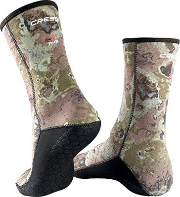 Cressi Tracina neoprene, 3 mm, Spearfishing, scarpins unissexo para adulto, embalagem de 1