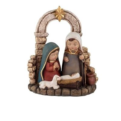 DRW Mistero Belen Bambini 1 Pezzo Colore Resina Dipinto a Mano 13 cm