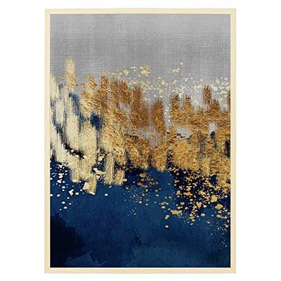 Arterby's® - Premium Poster Quadro Cornice Tela Canvas Dipinto Mood - Illustrazione Dipinto Artistico Astratto - Made in Italy - HD Tela con Cornice Colore Legno 30x40 cm A0022 D001