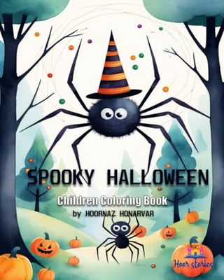 Spooky Halloween: Children Coloring Book