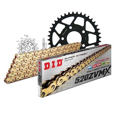 Kettingset DID staal 520ZVM-X / 108 eindeloos voor Honda CRM R 125 cc bj. 1990-1994