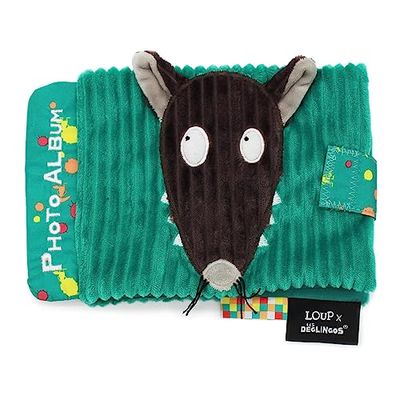 Les Déglingos - Fotoalbum voor baby's, wolf x auzou – 10 hoezen 10 x 15 cm – ideaal voor kinderdagverblijf – gerecyclede vulling – groen