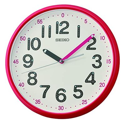 Seiko QXA793R - Reloj de Pared (plástico), Color Rojo