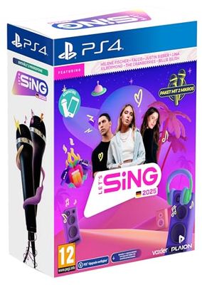 Let's Sing 2025 tysk version (+ 2 mikrofoner) (Playstation 4) (AT-PEGI)