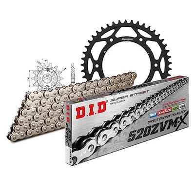 Kettingset DID staal 520ZVM-X / 108 eindeloos voor Honda XR R 400 cc bj. 1996-2005