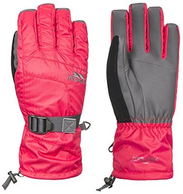 Trespass Guanti imbottiti da donna impermeabili Embray disponibili in colore lampone - Large