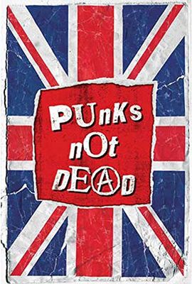 Empire Poster Inscription Punks Not Dead avec Accessoires