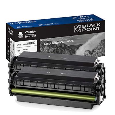 Black Point [With Chip] Toner Pack of 2 Compatible with HP W2030A (HP 415A) - Black - for HP Color Laserjet Pro: M454dn, M454dw, MFP M479dw, MFP M479fdn, MFP M479fdw, MFP M479fnw - TÜV Certified
