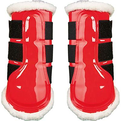 HKM Guêtres -Comfort laquées XL Rouge