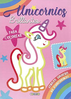 Unicornios brillantes para colorear