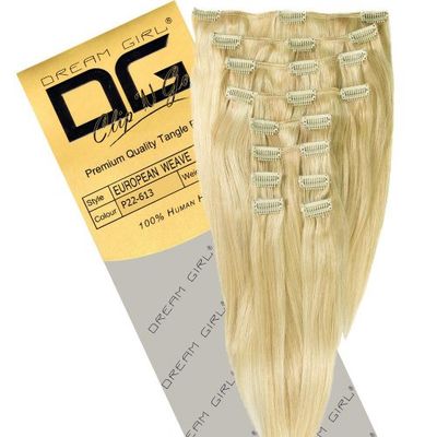 Dream Girl Extensions capillaires à clipser Couleur 22/613 45 cm