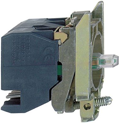 Schneider Elec Pic – MSS 40 15 – Body Diameter 22 110 – 120 V 2 NA Green LED Connector Faceplate Metal