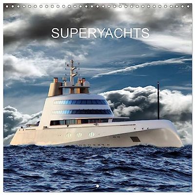SUPERYACHTS (Wall Calendar 2026 12" x 24" / 30 x 60 cm (open)) CALVENDO 12 Month Wall Calendar