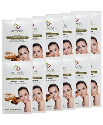 Armonia Caja 12 mascarillas Purificadora Jengibre y Canela