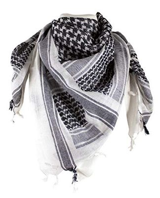 Red Rock Outdoor Gear Shemagh Head Wrap White/BLK