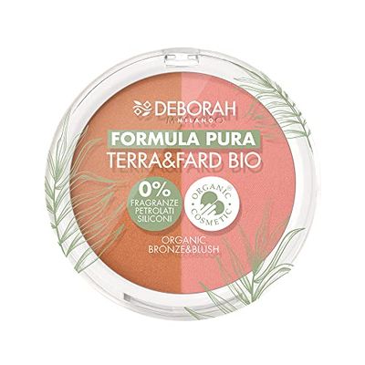 Deborah - Terra & Fard Formula Pura, with organic and vegan raw materials - Warms the complexion and gives a radiant finish - Ideal for sensitive skin - Colour 2 Medium, 9 g