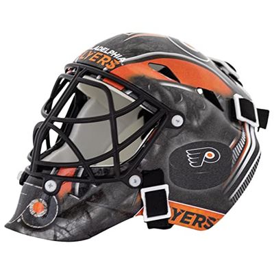 Franklin Sports Ijshockey-verzamelartikel keeperhelm Mini, design: logo van een NHL-team, uniseks, 7784F09, Philadelphia Flyers, eenheidsmaat