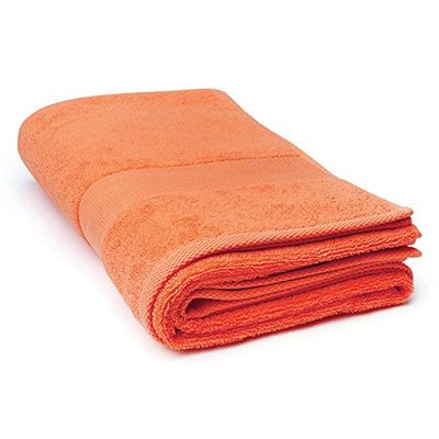 Excelsa Bagno Asciugamano, 100% Cotone, Arancione, 100 x 150 cm