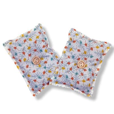 Mini cuscino "Dormi Bene - Floret" (confezione con 2 unità) pieno di semi di lavanda bio - mettilo sotto al tuo cuscino o guanciale per conciliare il sonno, calmare i nervi e rilassarti. 13x10cm