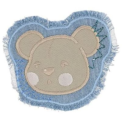 HKM 10234592 Patches, blu/marrone/beige, 69 mm x 81 mm