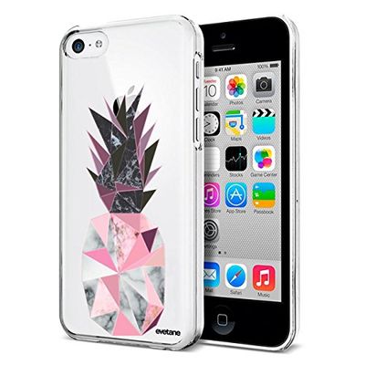 Beschermhoes voor iPhone 5C, ananas, geometrisch, marmer, 10,2 cm (4 inch)