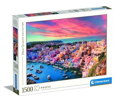 Clementoni Procida ö pussel – pussel 1 500 delar vuxna – pussel vuxna i 59,2 x 84,3 cm – pussel vuxna krävande från Clementoni 31723